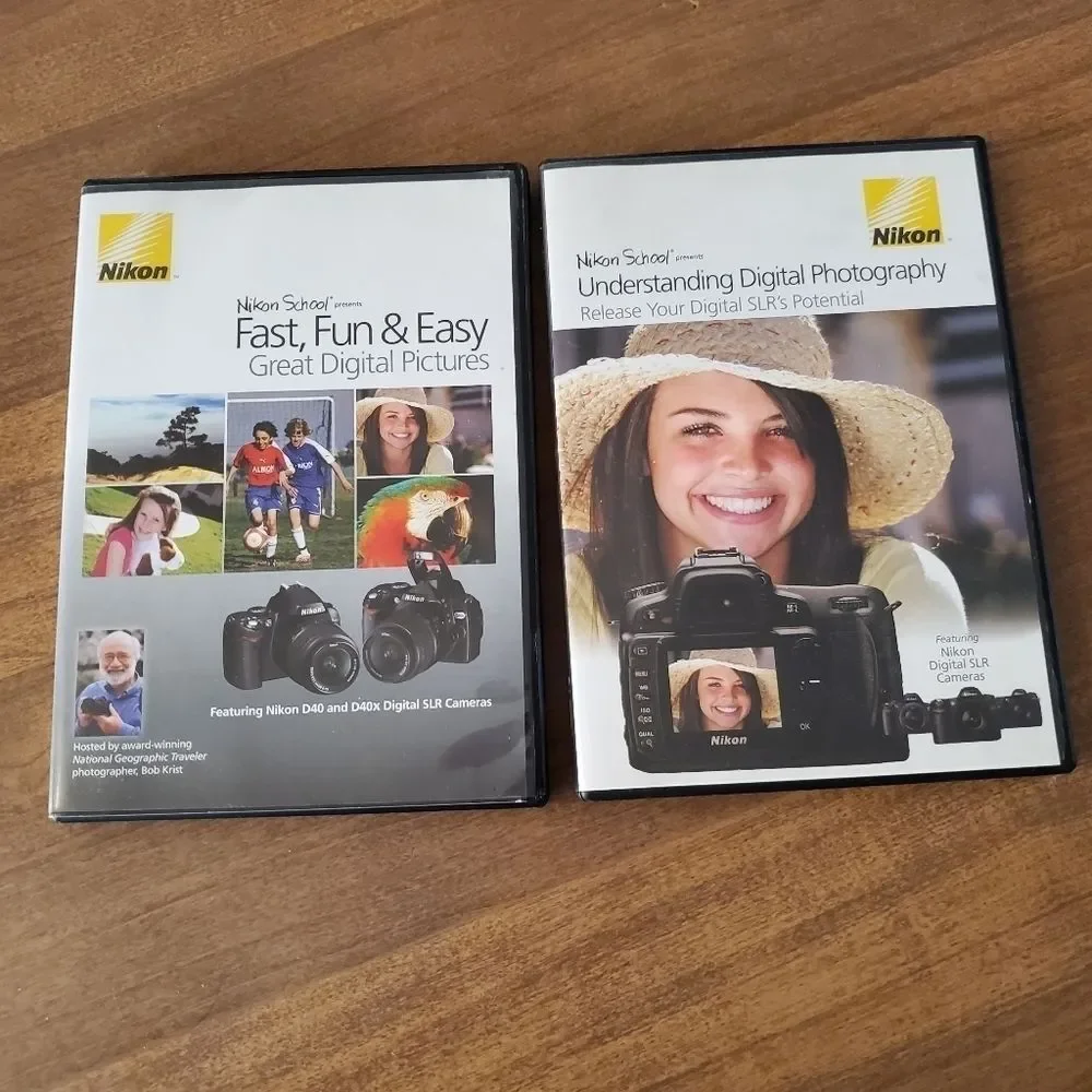 Nikon School 2 DVD Lot Understand Digital Photography Fast Fun Easy SLR Camera